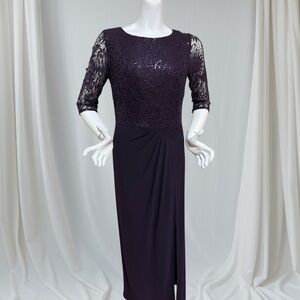 Elegant Lace Evening Dress size 10